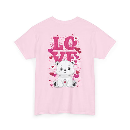 Snojo bear's love (back) unisex crewneck t-shirt