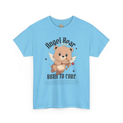 Angle bear, born to care (front) unisex crewneck t-shirt