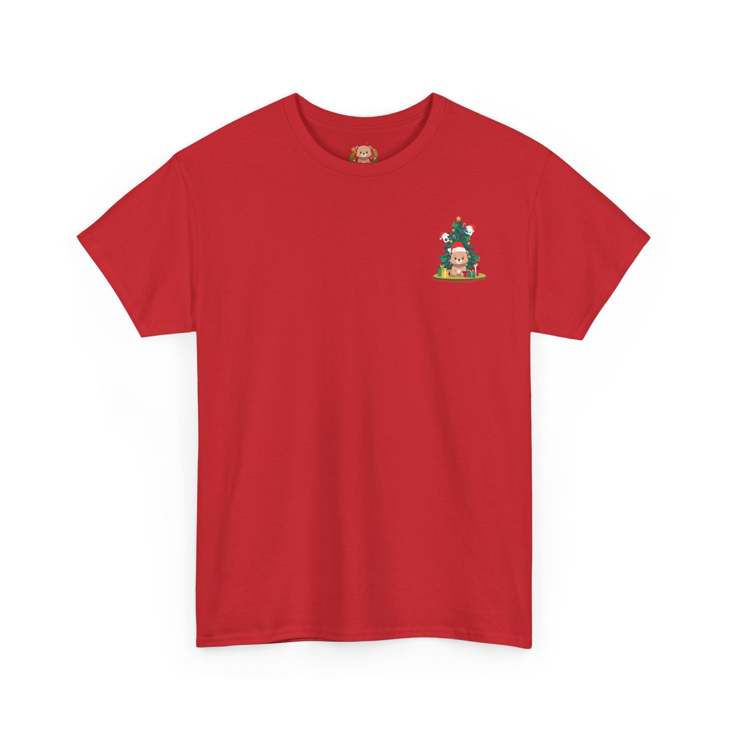 Peek a booo Christmas mini Santa bears (front) unisex crewneck t-shirt