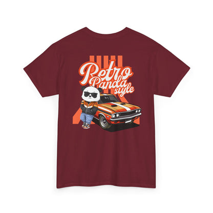 Retro panda style with Macho (back) unisex crewneck t-shirt
