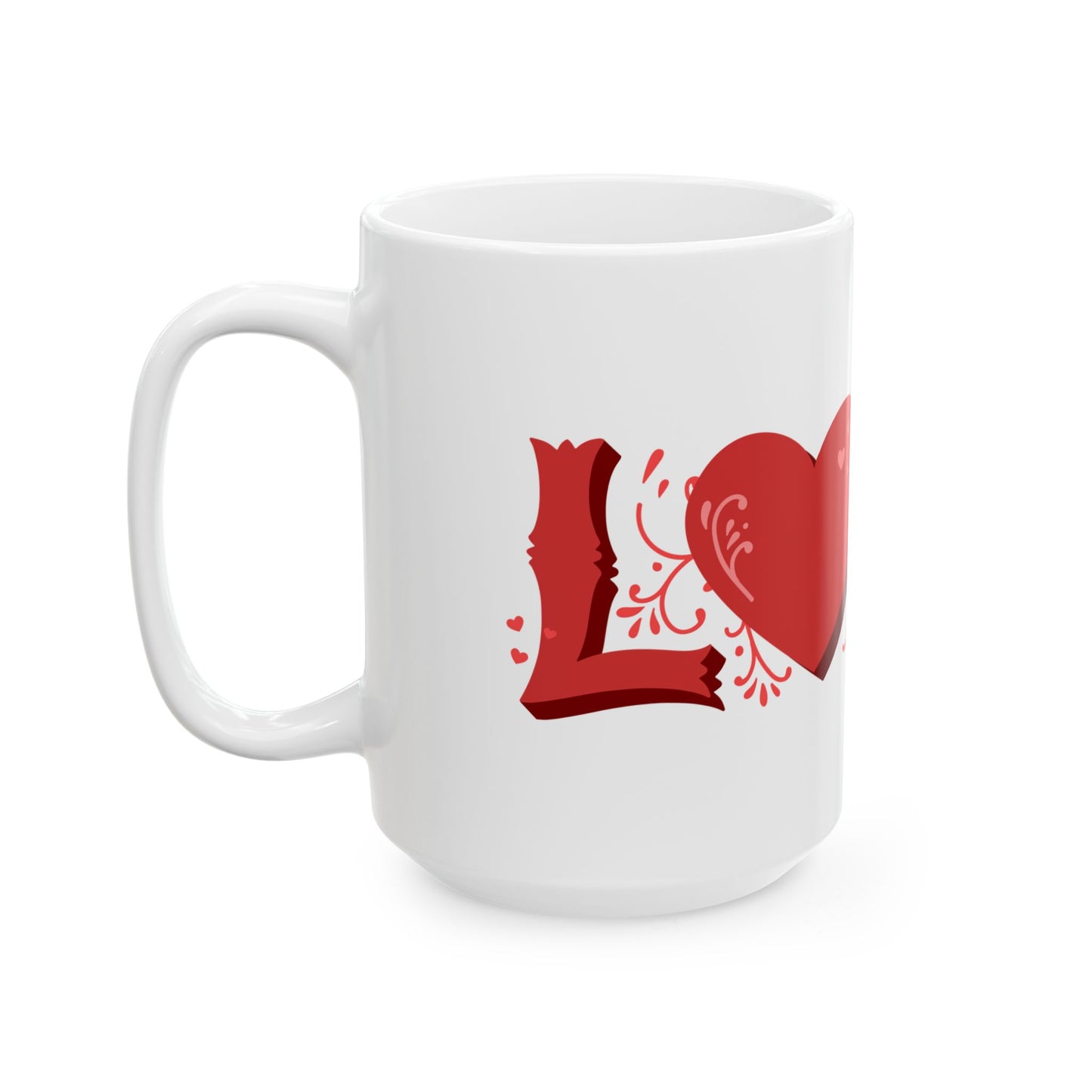 Love letters ceramic coffee/tea mug/cup (11oz/15oz)