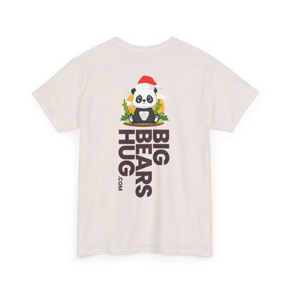 Macho bear hug (back) Christmas unisex crewneck t-shirt
