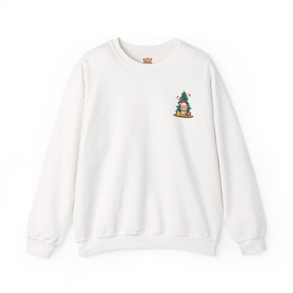 Peek a booo mini Christmas Santa bears unisex cozy crewneck sweatshirt
