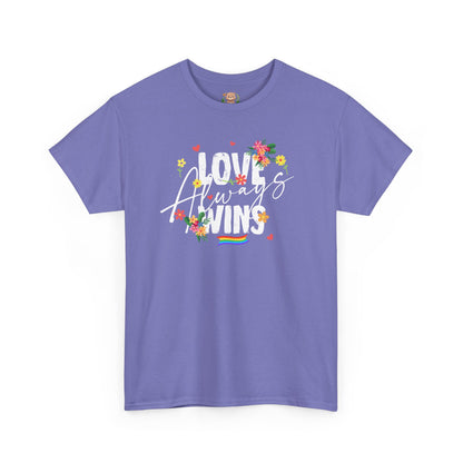 Love always wins (front) unisex crewneck t-shirt