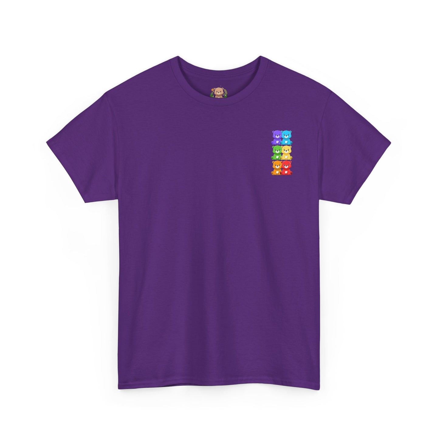 Rainbow bears mini grid unisex crewneck t-shirt