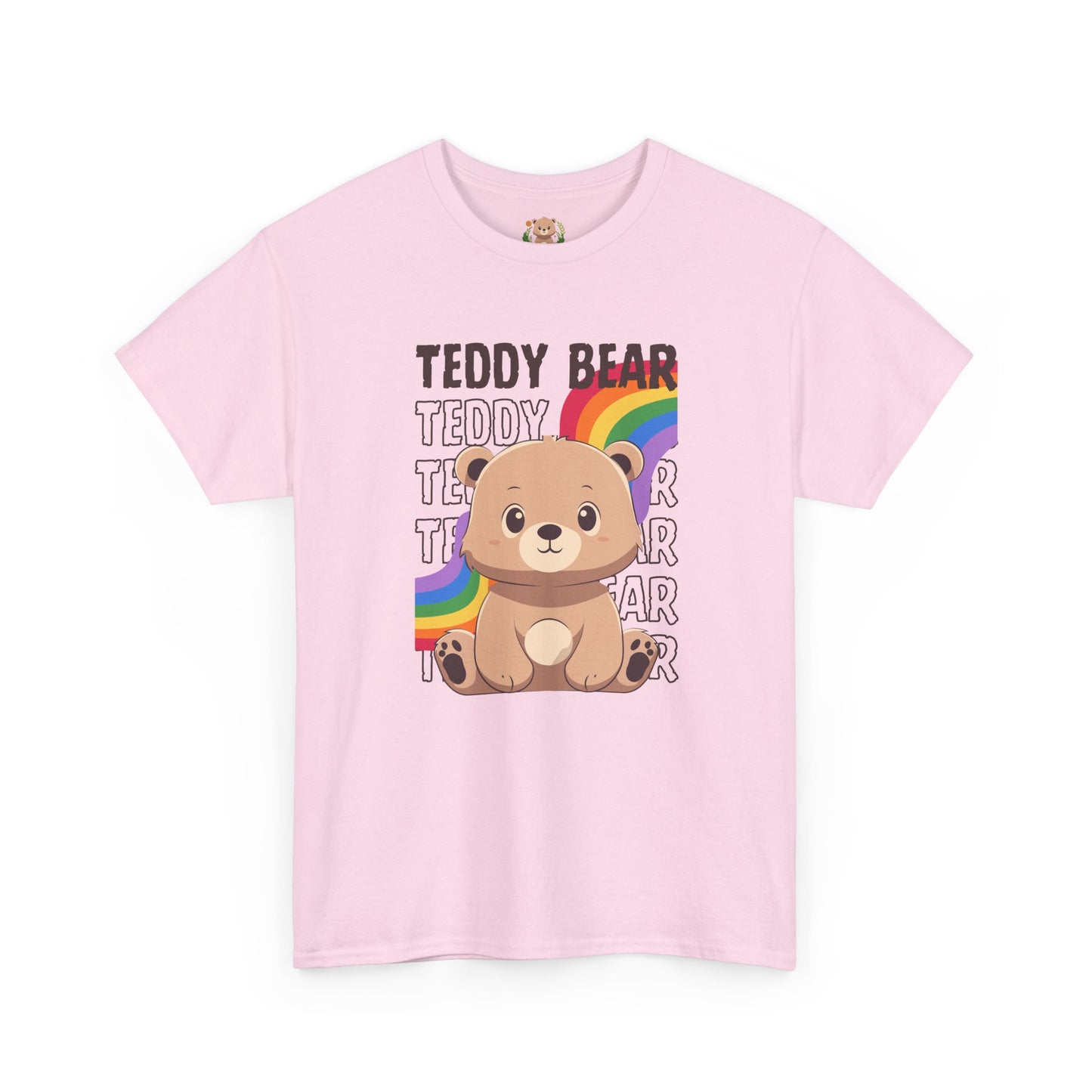 Teddy bear rainbow pancha (front) unisex crewneck t-shirt