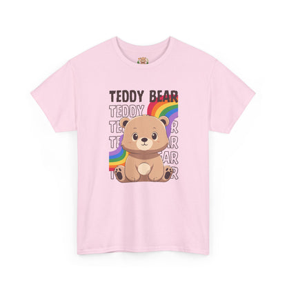 Teddy bear rainbow pancha (front) unisex crewneck t-shirt