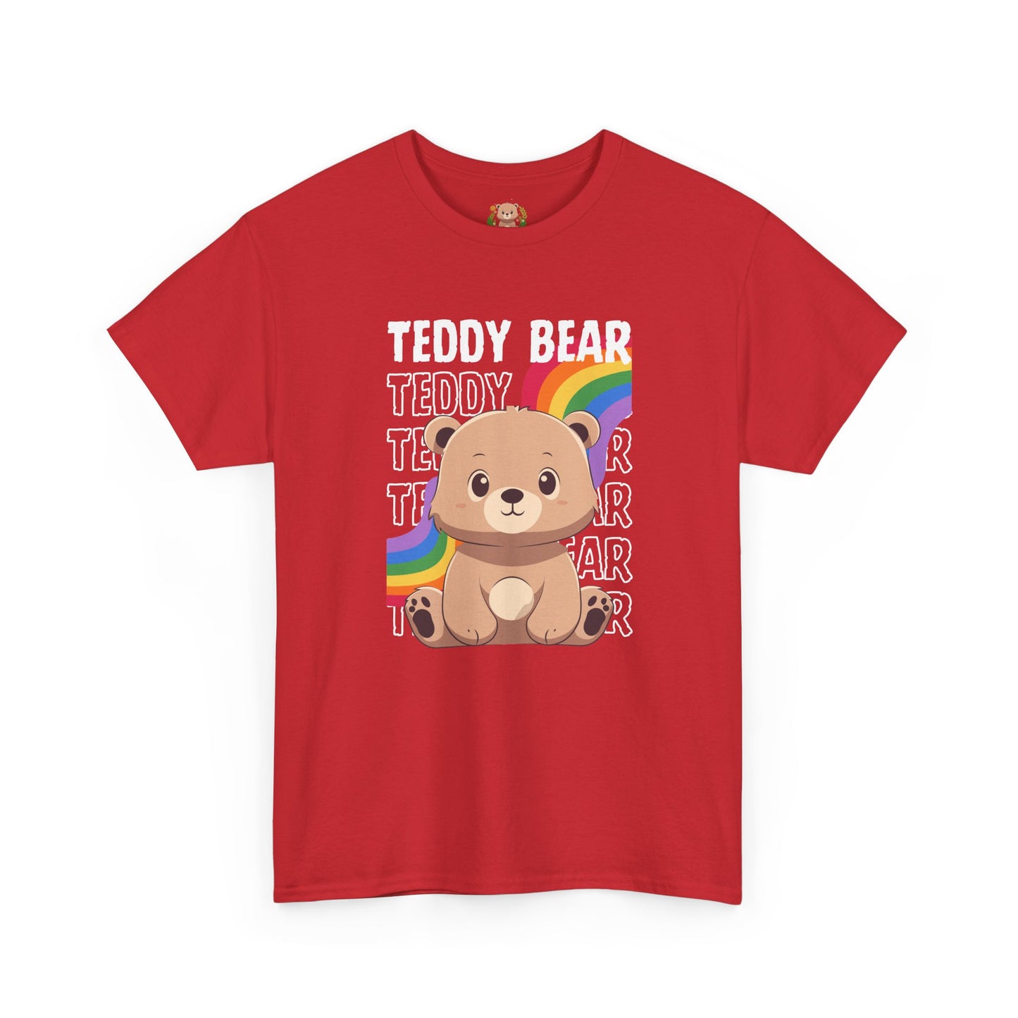 Teddy bear rainbow pancha (front) unisex crewneck t-shirt