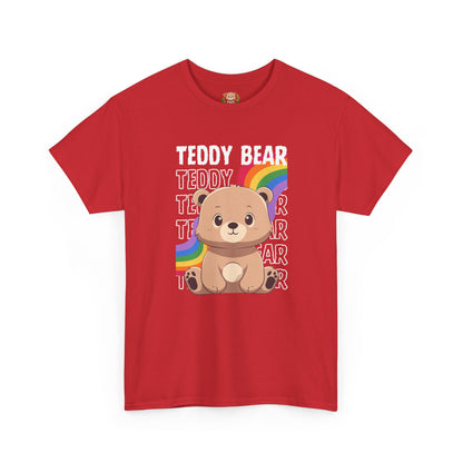 Teddy bear rainbow pancha (front) unisex crewneck t-shirt