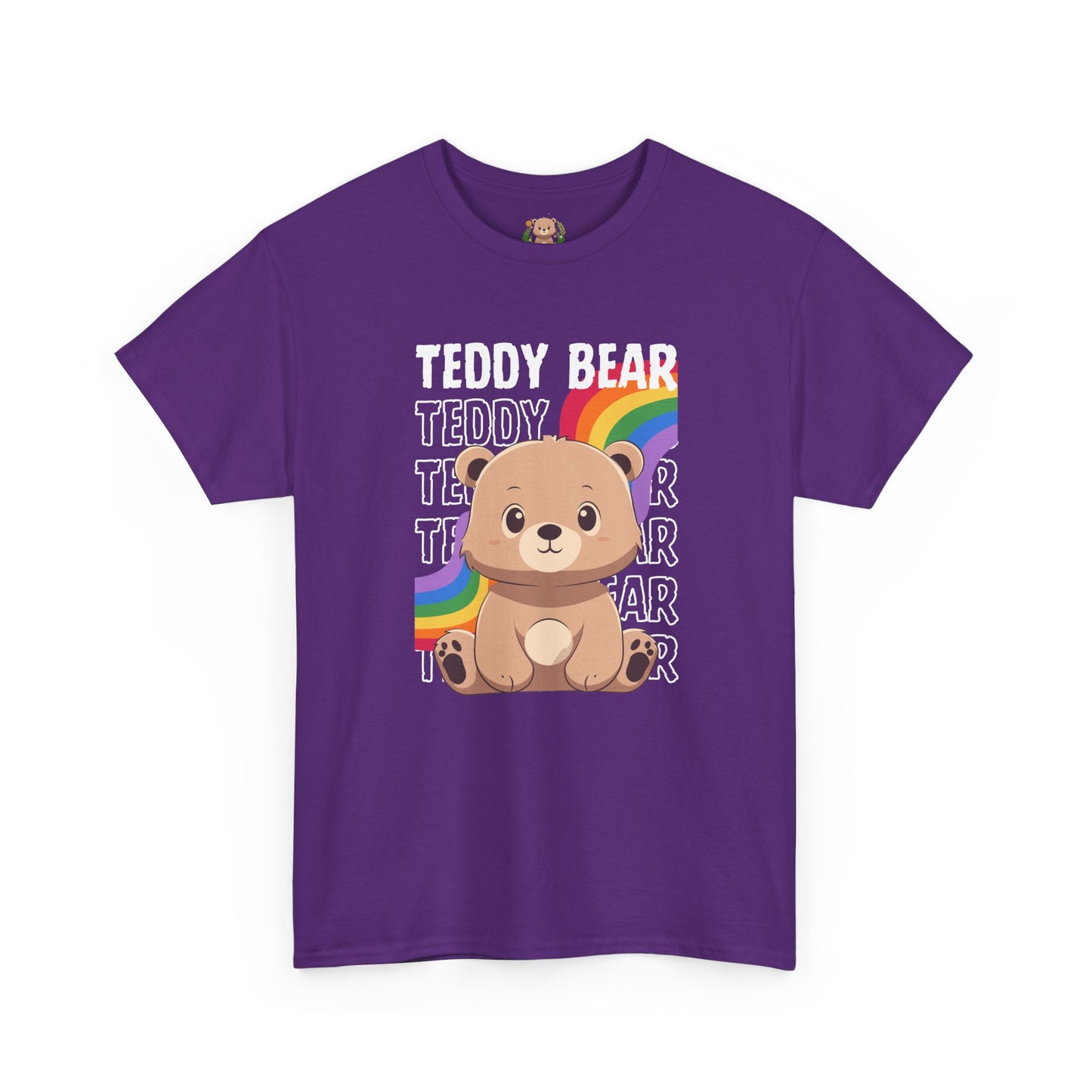 Teddy bear rainbow pancha (front) unisex crewneck t-shirt