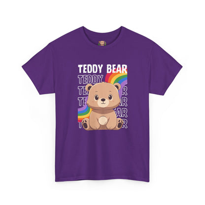 Teddy bear rainbow pancha (front) unisex crewneck t-shirt