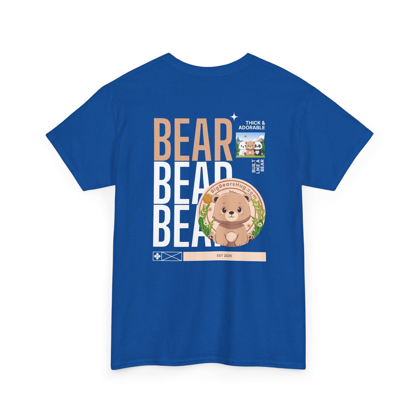 Bear bear bear hug (back) unisex crewneck t-shirt