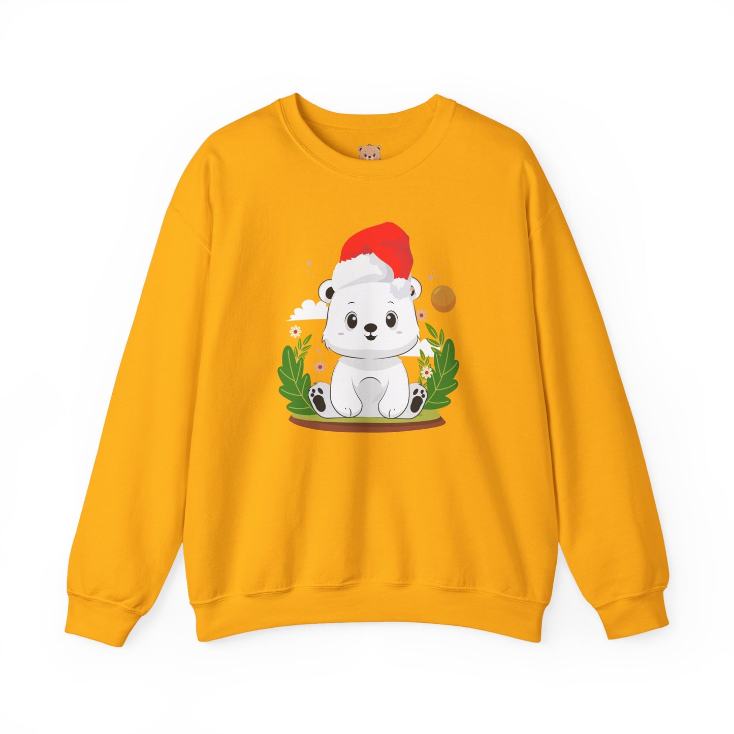 Snojo bear hug (front) Christmas unisex cozy crewneck sweatshirt