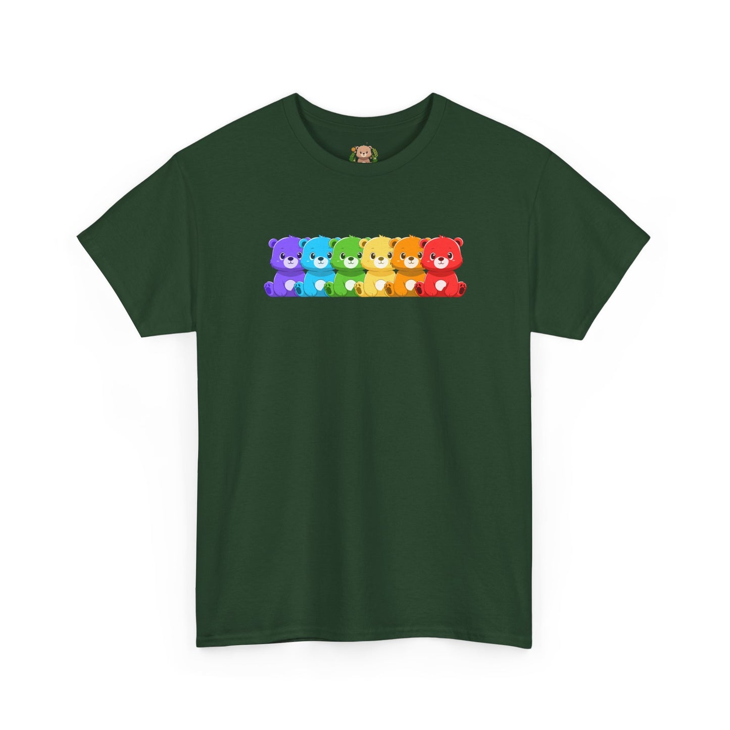 Rainbow bears hug unisex crewneck t-shirt