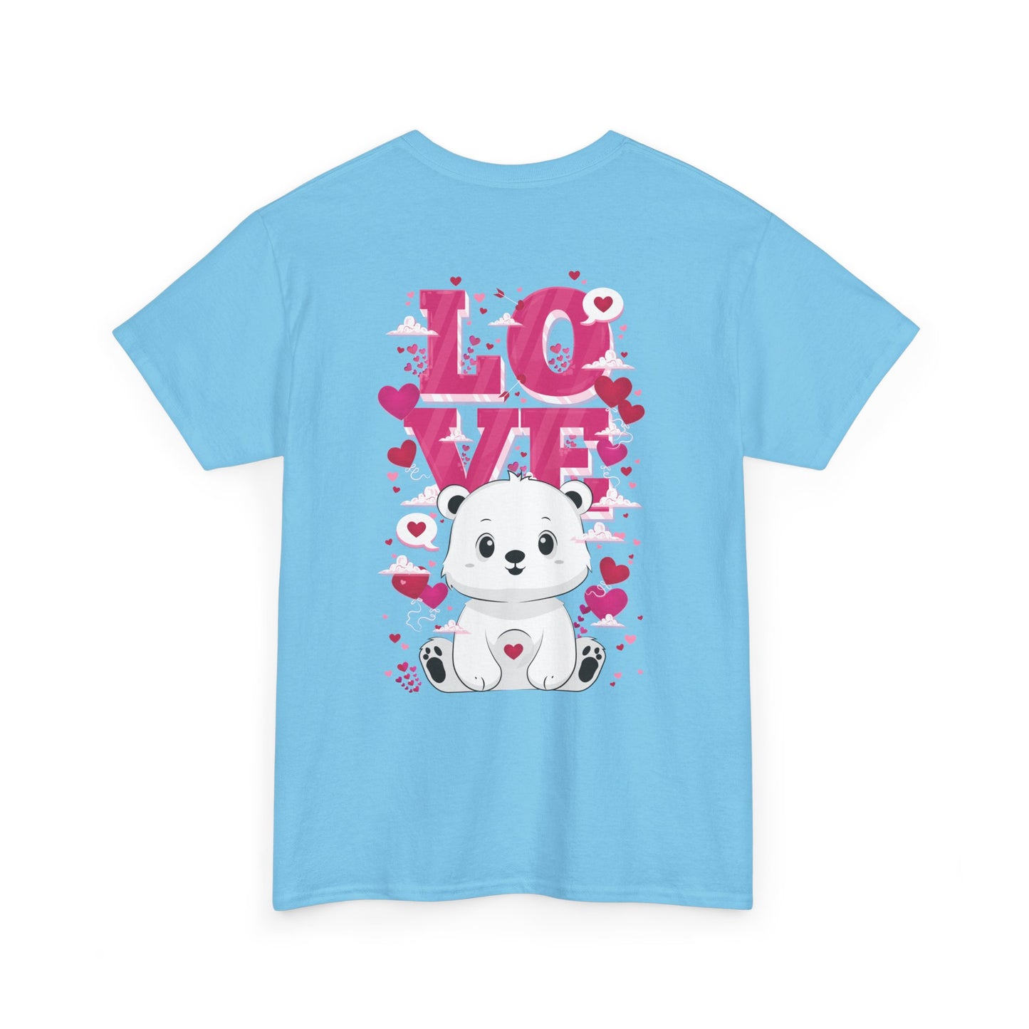 Snojo bear's love (back) unisex crewneck t-shirt