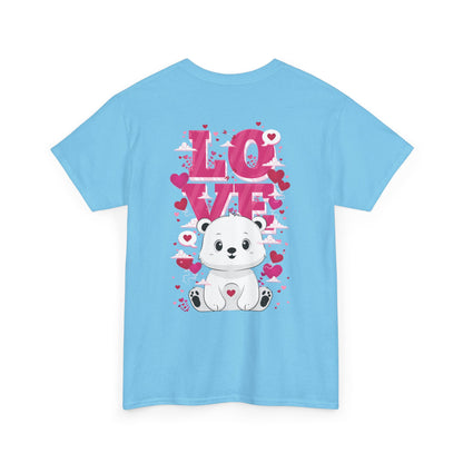 Snojo bear's love (back) unisex crewneck t-shirt