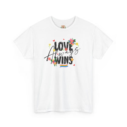 Love always wins (front) unisex crewneck t-shirt