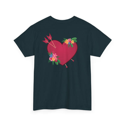Heart full of love (back) unisex crewneck t-shirt
