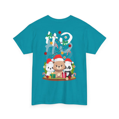 Ho Ho Ho Christmas bears (back) unisex crewneck t-shirt