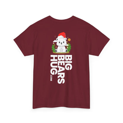 Snojo bear hug (back) Christmas unisex crewneck t-shirt
