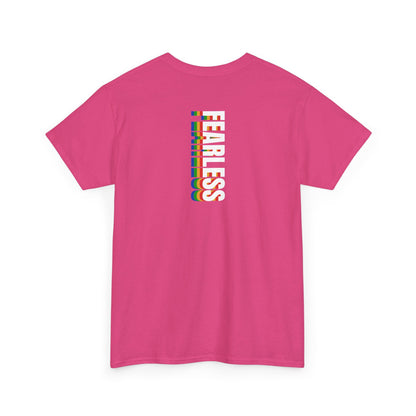 Fearless rainbow (back) unisex crewneck t-shirt
