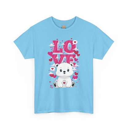 Snojo bear's love (front) unisex crewneck t-shirt