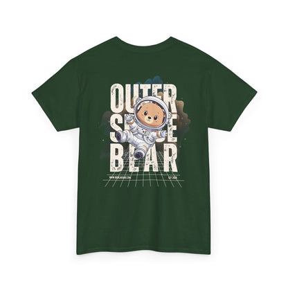 Outer space bear (back) unisex crewneck t-shirt