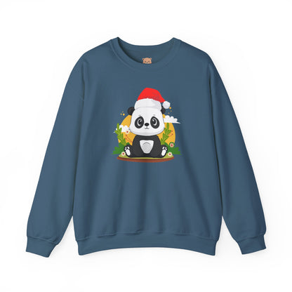 Macho bear hug (front) Christmas unisex cozy crewneck sweatshirt