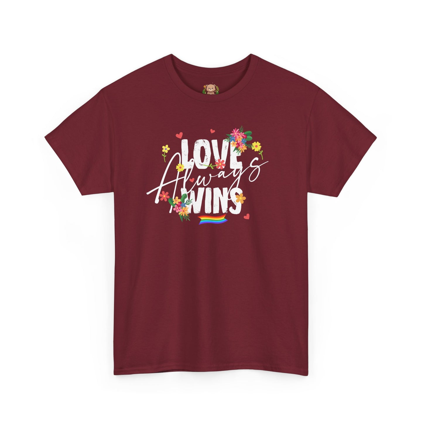 Love always wins (front) unisex crewneck t-shirt