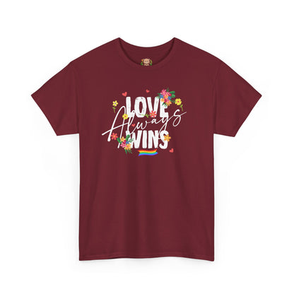Love always wins (front) unisex crewneck t-shirt