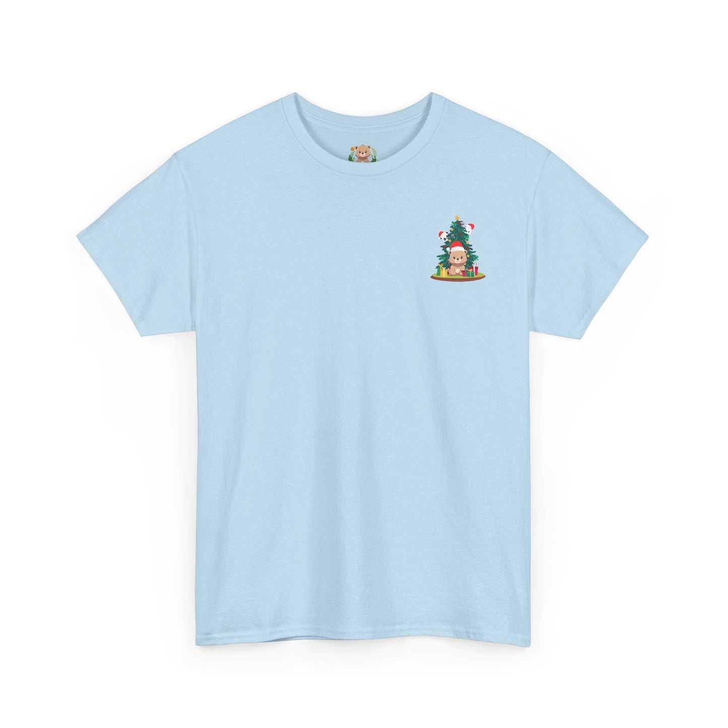 Peek a booo Christmas mini Santa bears (front) unisex crewneck t-shirt