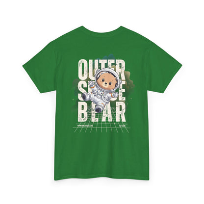 Outer space bear (back) unisex crewneck t-shirt