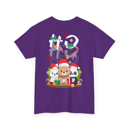 Ho Ho Ho Christmas bears (back) unisex crewneck t-shirt