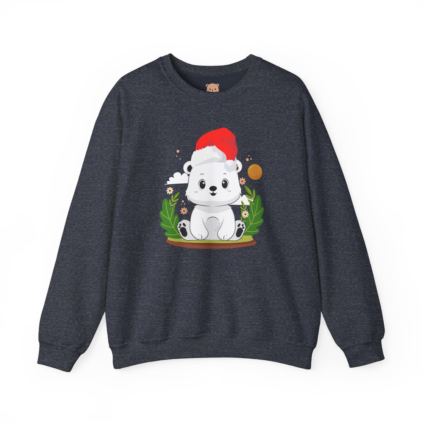 Snojo bear hug (front) Christmas unisex cozy crewneck sweatshirt