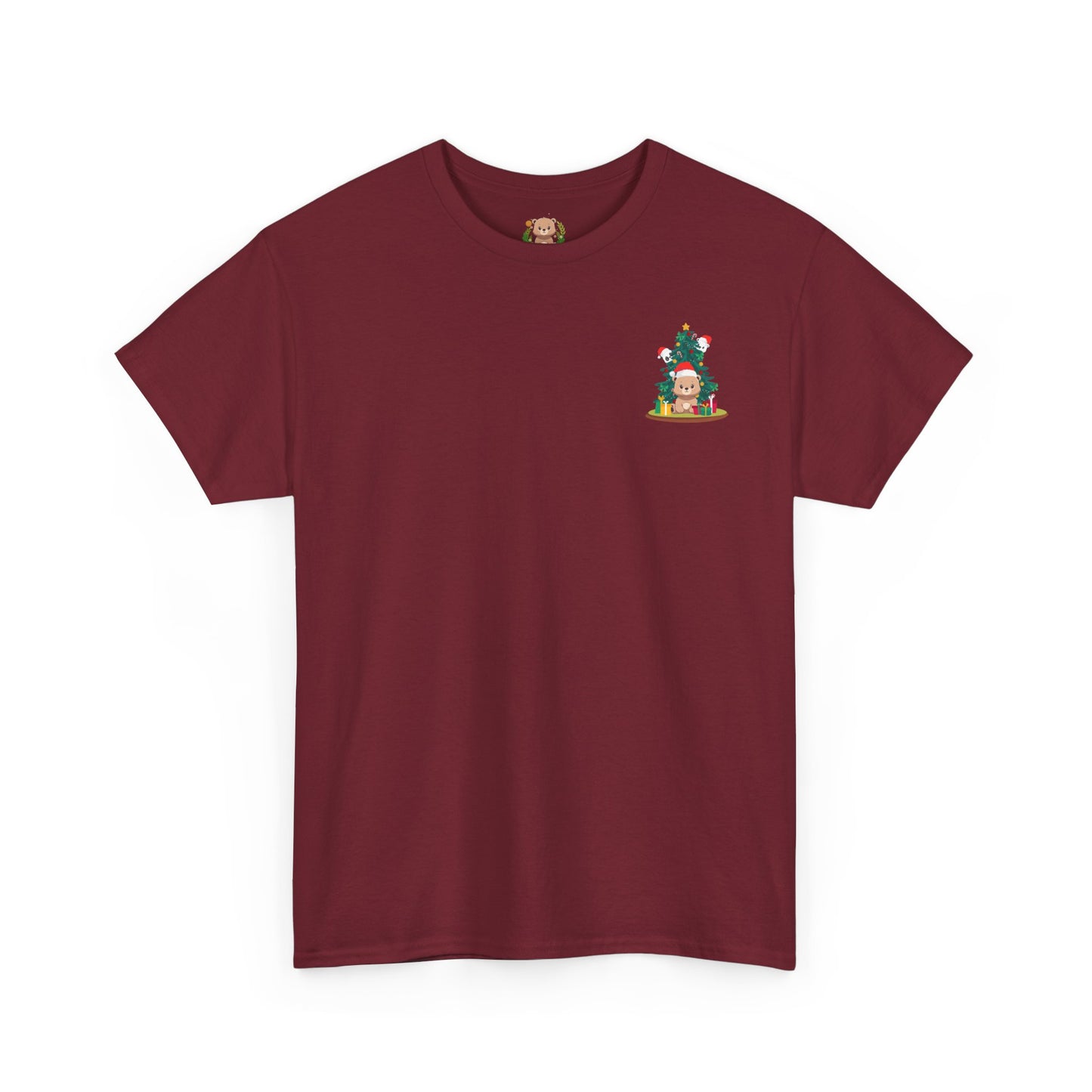 Peek a booo Christmas mini Santa bears (front) unisex crewneck t-shirt