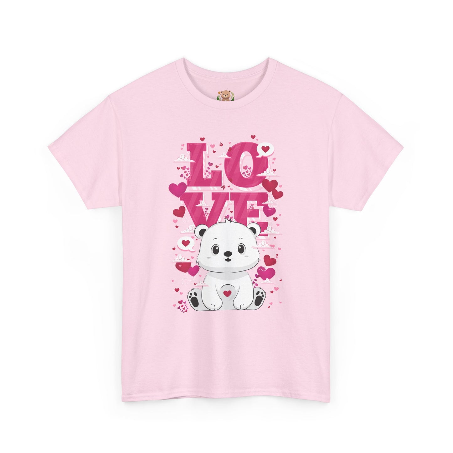 Snojo bear's love (front) unisex crewneck t-shirt