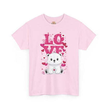 Snojo bear's love (front) unisex crewneck t-shirt