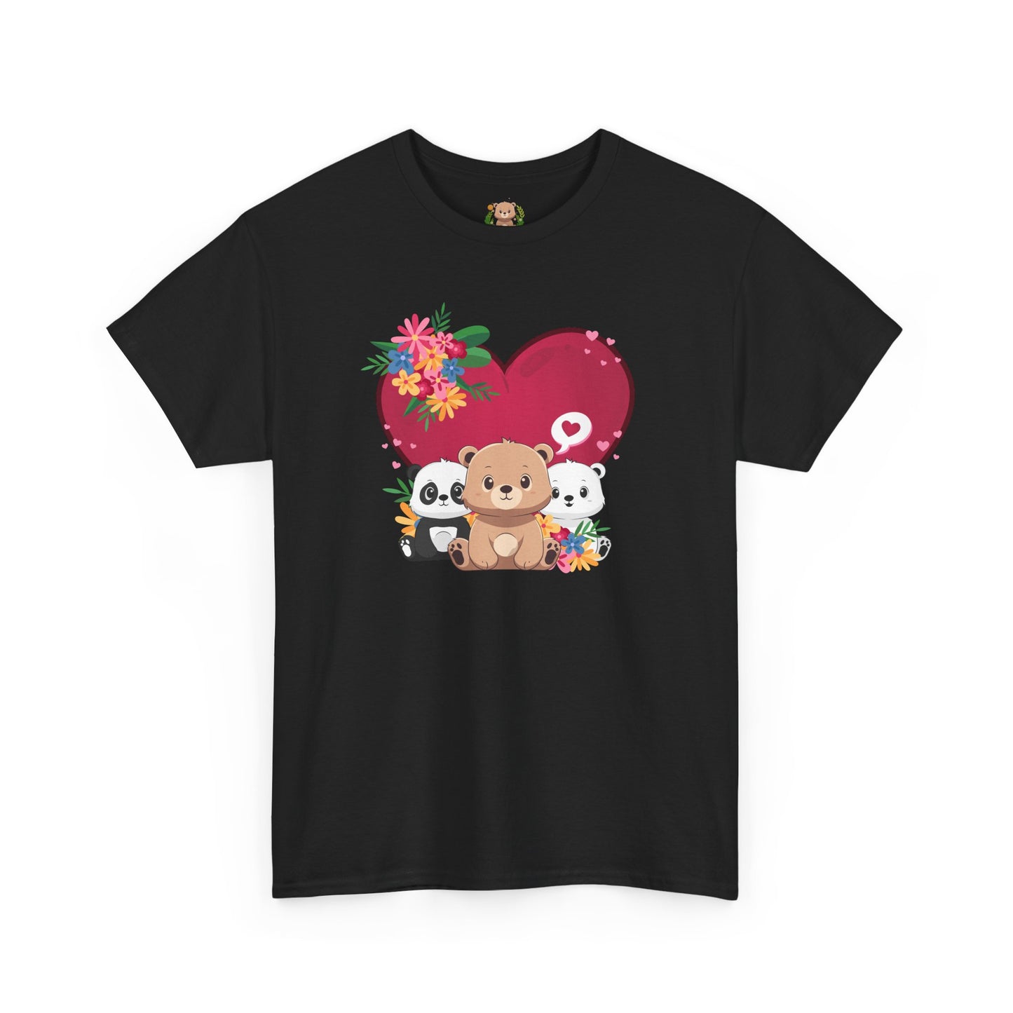 Bears full of love (front) unisex crewneck t-shirt