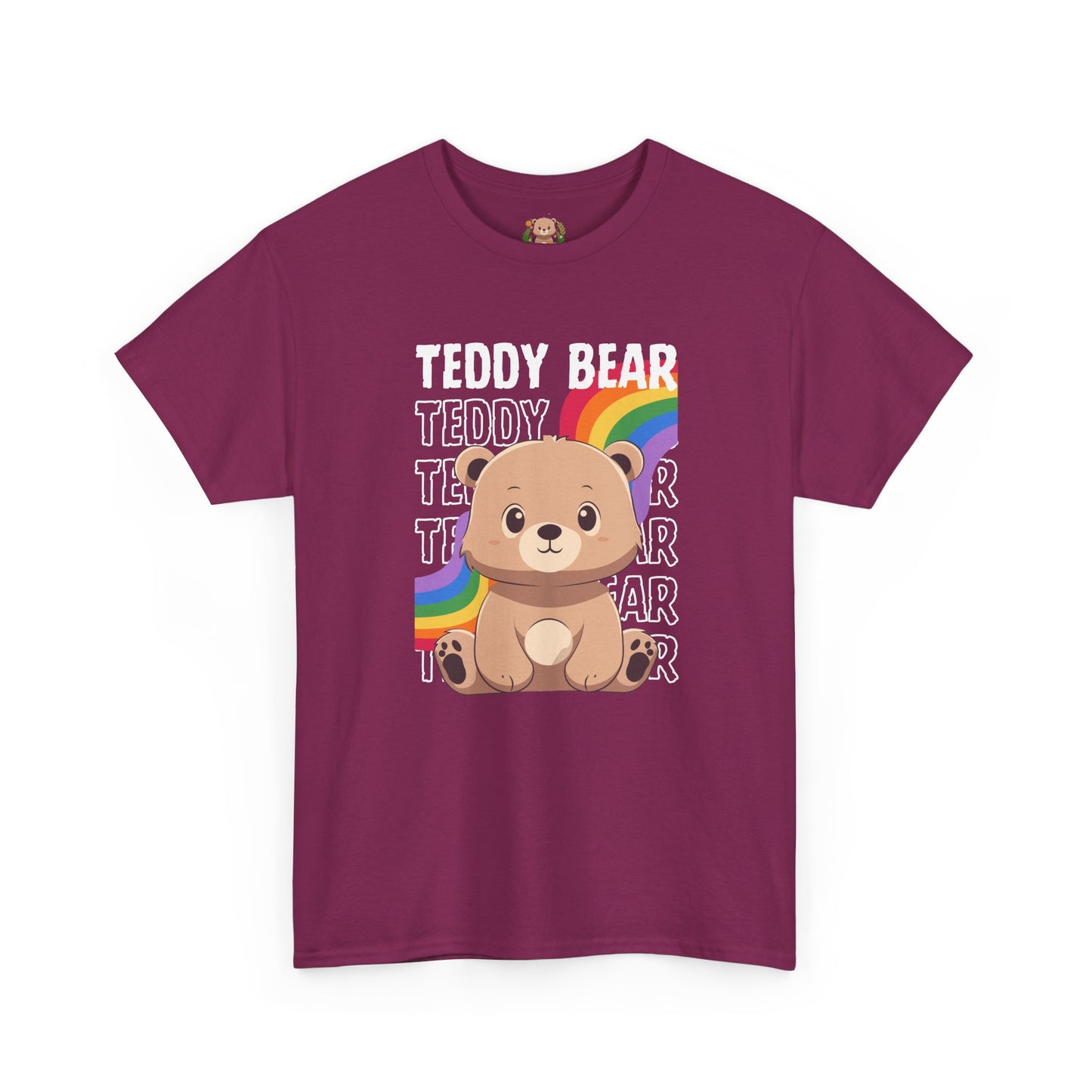 Teddy bear rainbow pancha (front) unisex crewneck t-shirt