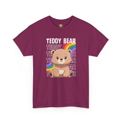 Teddy bear rainbow pancha (front) unisex crewneck t-shirt