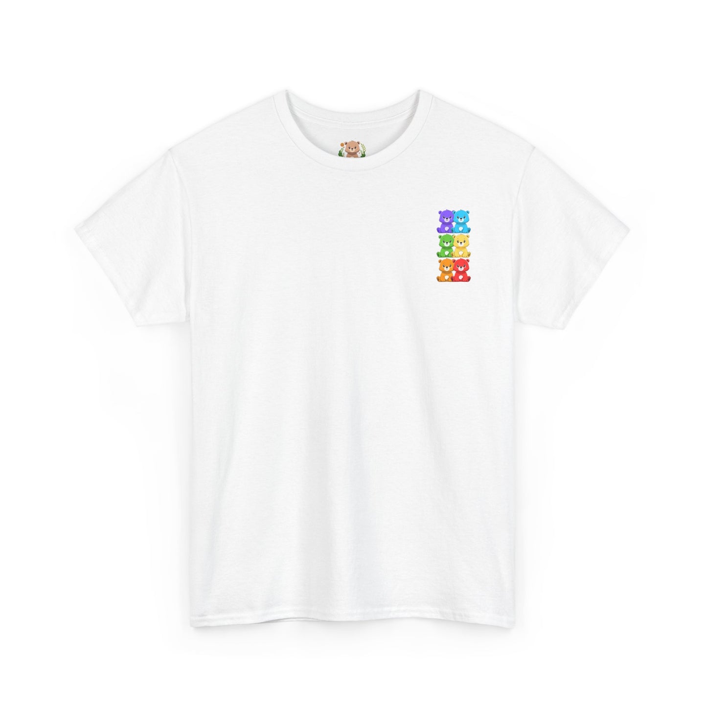 Rainbow bears mini grid unisex crewneck t-shirt