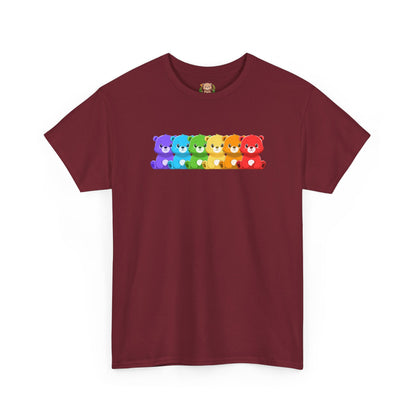 Rainbow bears hug unisex crewneck t-shirt
