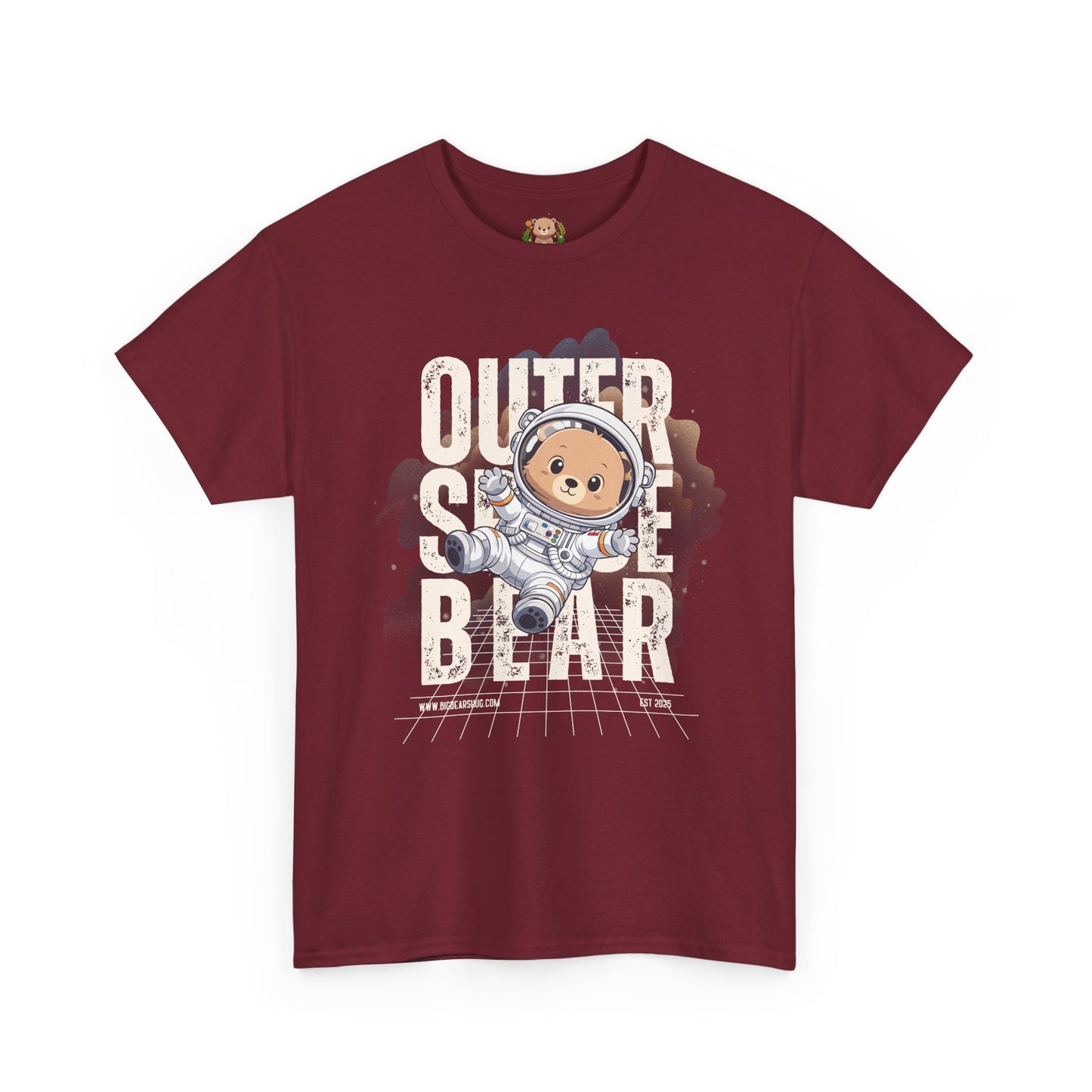 Outer space bear (front) unisex crewneck t-shirt