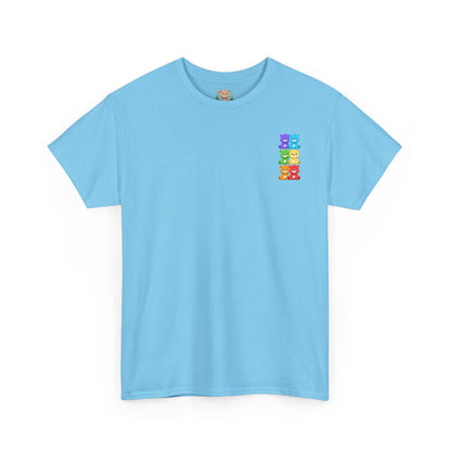 Rainbow bears mini grid unisex crewneck t-shirt
