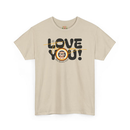 Love you and thank you bear flag (front) unisex crewneck t-shirt