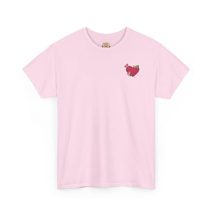 Heart full of love mini (front) unisex crewneck t-shirt