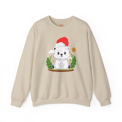 Snojo bear hug (front) Christmas unisex cozy crewneck sweatshirt