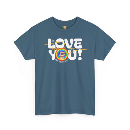 Love you and thank you rainbow (front) unisex crewneck t-shirt