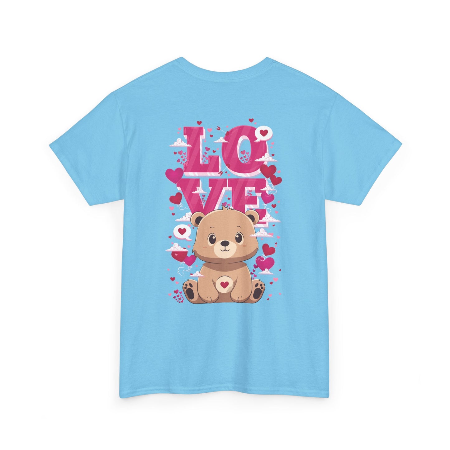 Pancha bear's love (back) unisex crewneck t-shirt