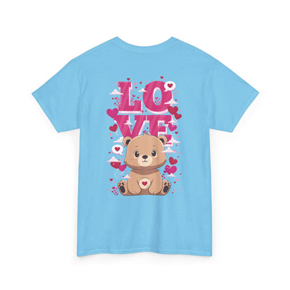 Pancha bear's love (back) unisex crewneck t-shirt